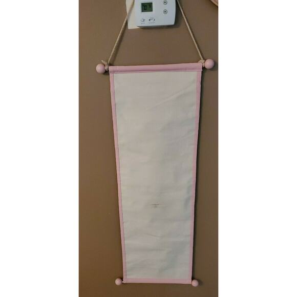Kids Wall Growth Chart Princess Children Room Decor Pink & Green Canvas Height - Picture 8 of 10